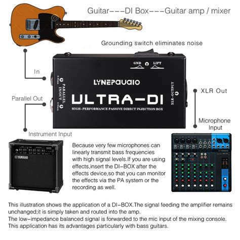 di box electric guitar|what is a di pedal.